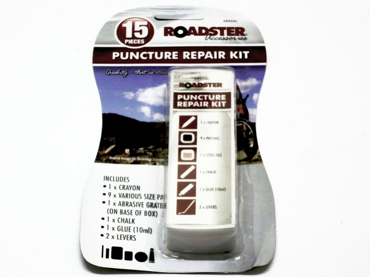 Cycle Repair Kit : 15pc puncture repair kit