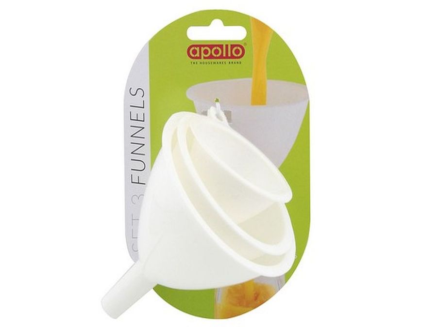 Set 3 funnels.