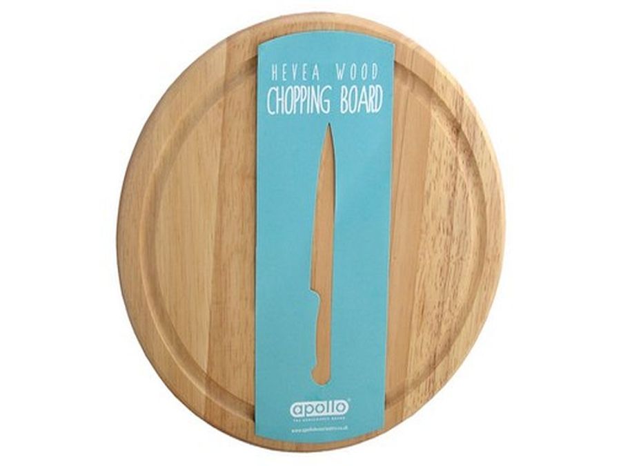 25cm dia round chopping/bread board.