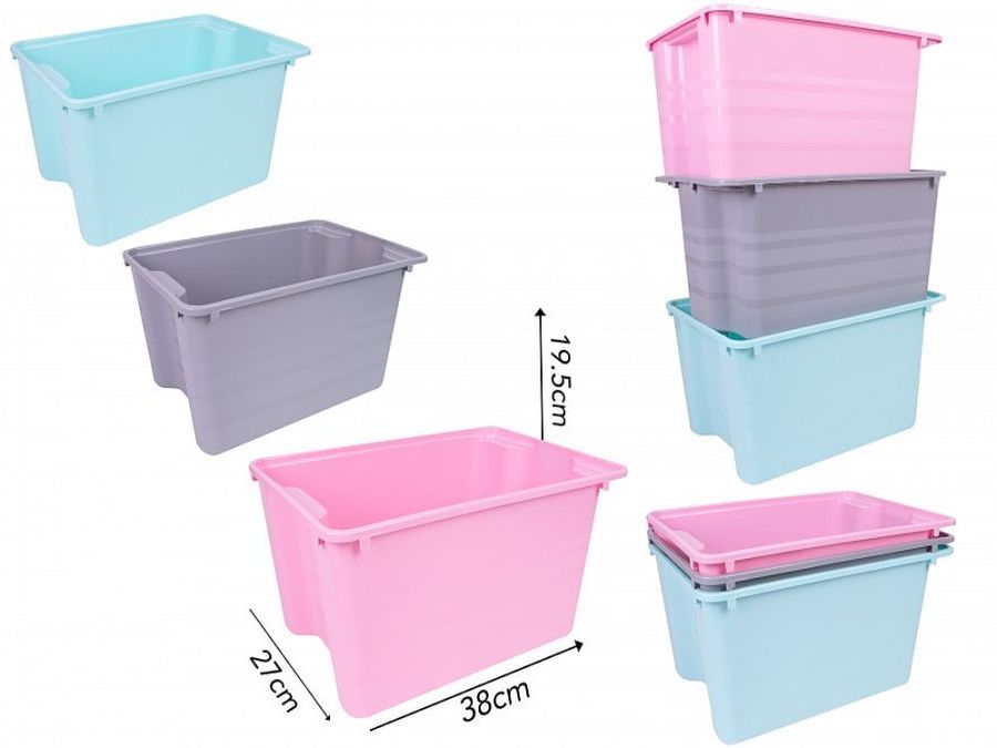 25L stack and store box - 3/cols*