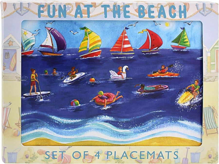 Set 4, fun as the beach placemats*