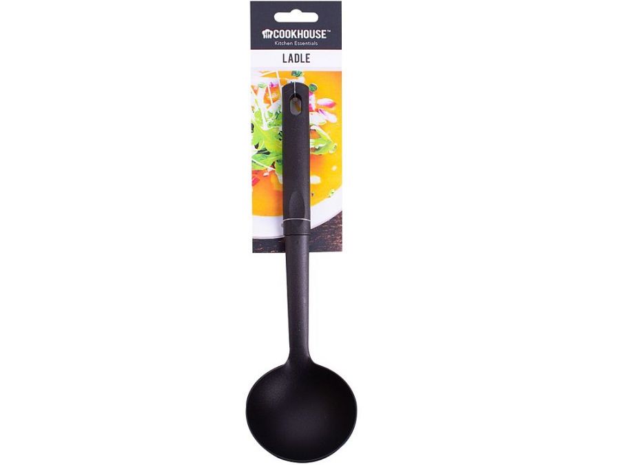 Black ladle.