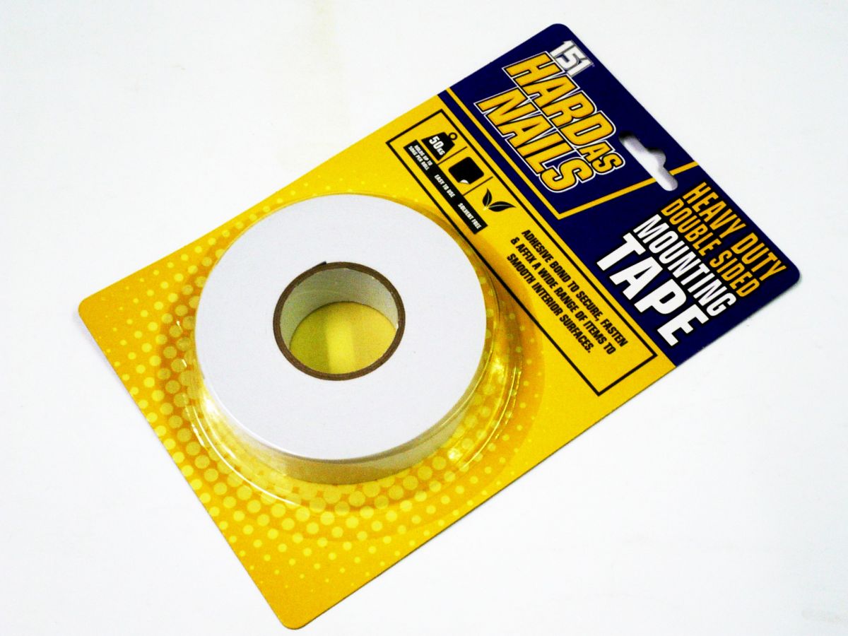 Heavy duty, db sided mounting tape*