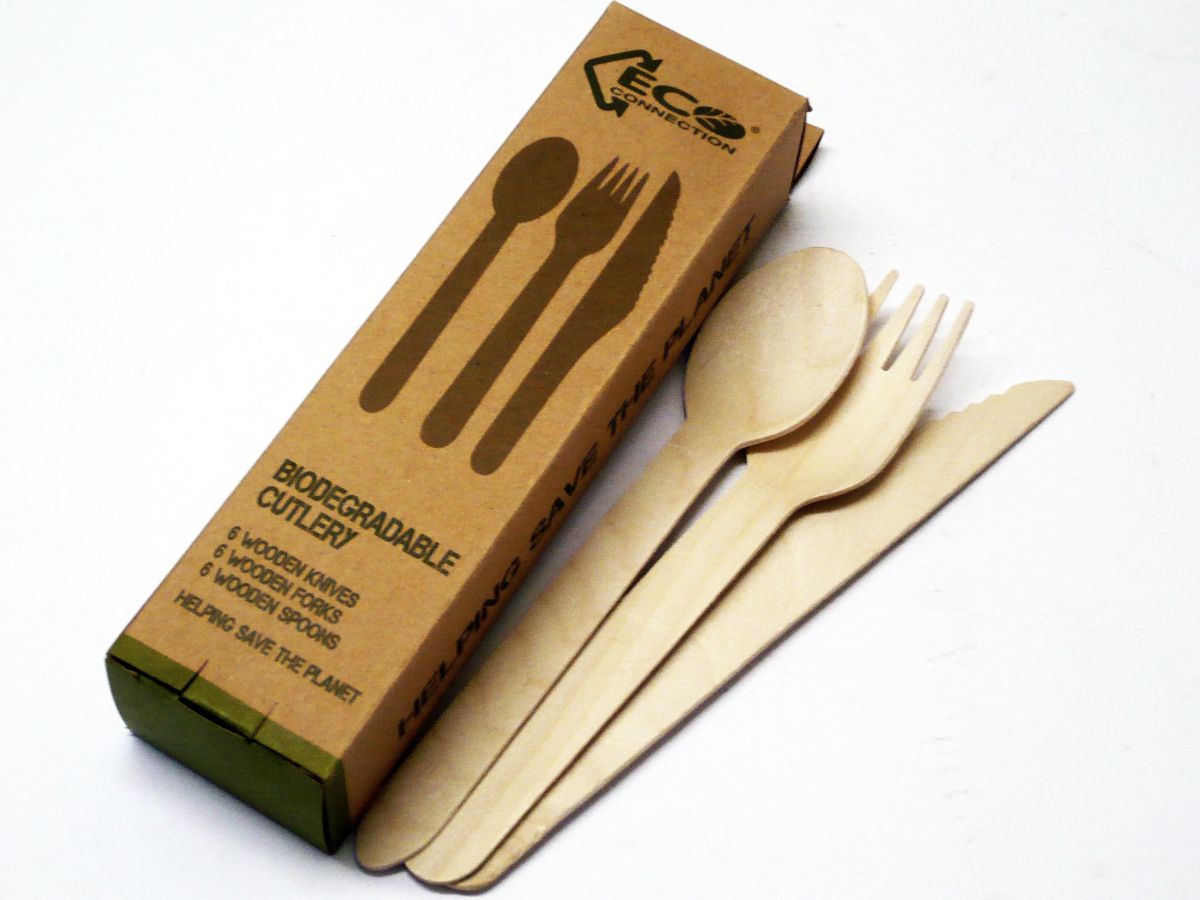 18pc biodegradable boxed cutlery set*