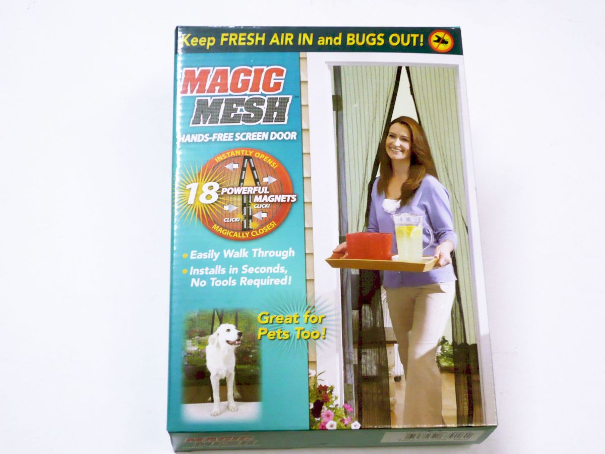 Magic mesh door screen WHITE*