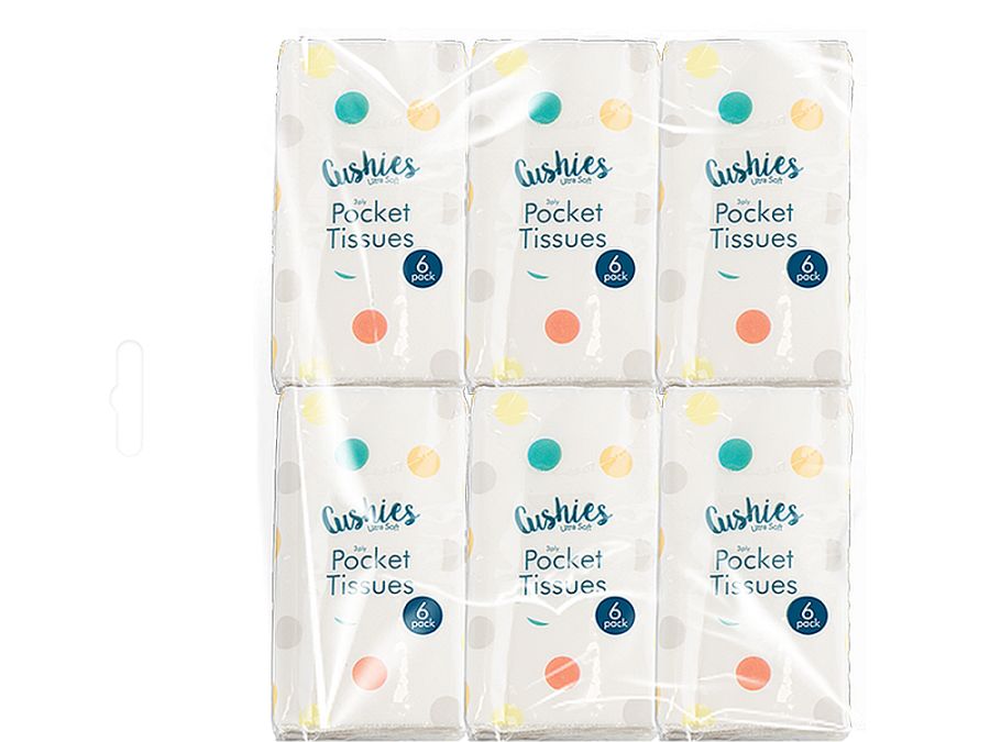 Pack of 8 (pkt 10) pocket tissues*