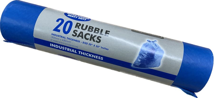 Pkt 6 rubble sacks*
(50x65cm)
