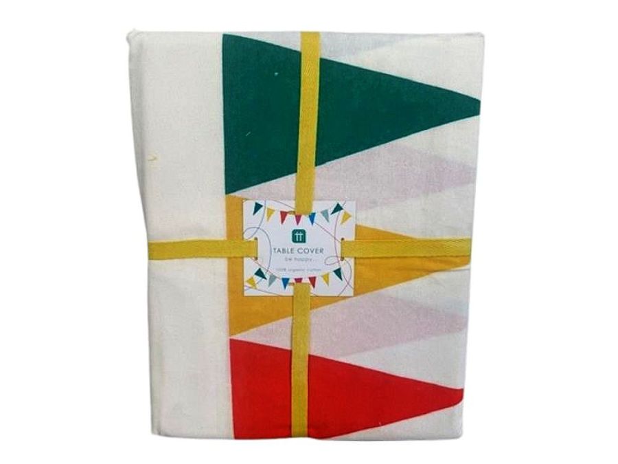 100% organic cotton bunting design table cover.
(200x140cm) 100% organic cotton bunting design table cover.
(200x140cm)