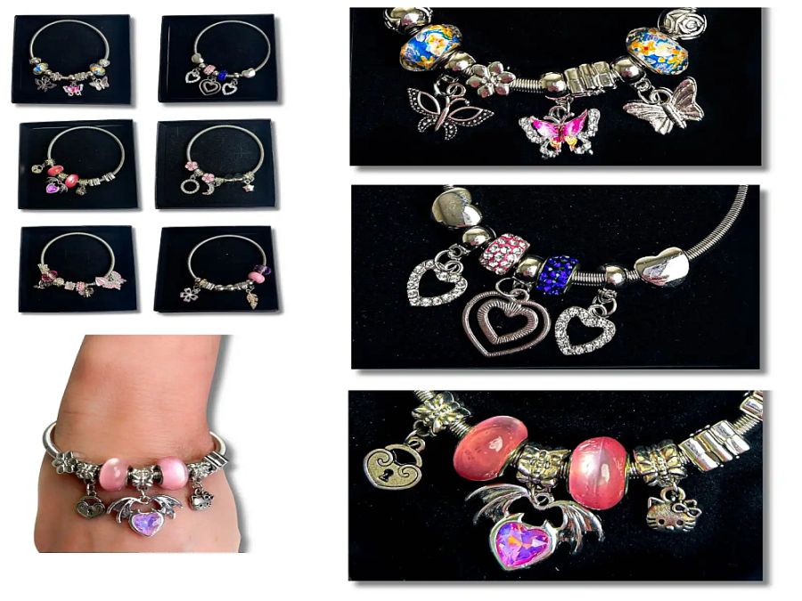 Charm bracelet - 6asstd*