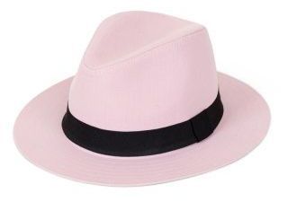 Cotton coloured fedora*
(lilac - peach)