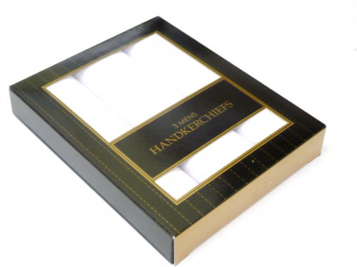 Box 3, mens white handkerchiefs.*