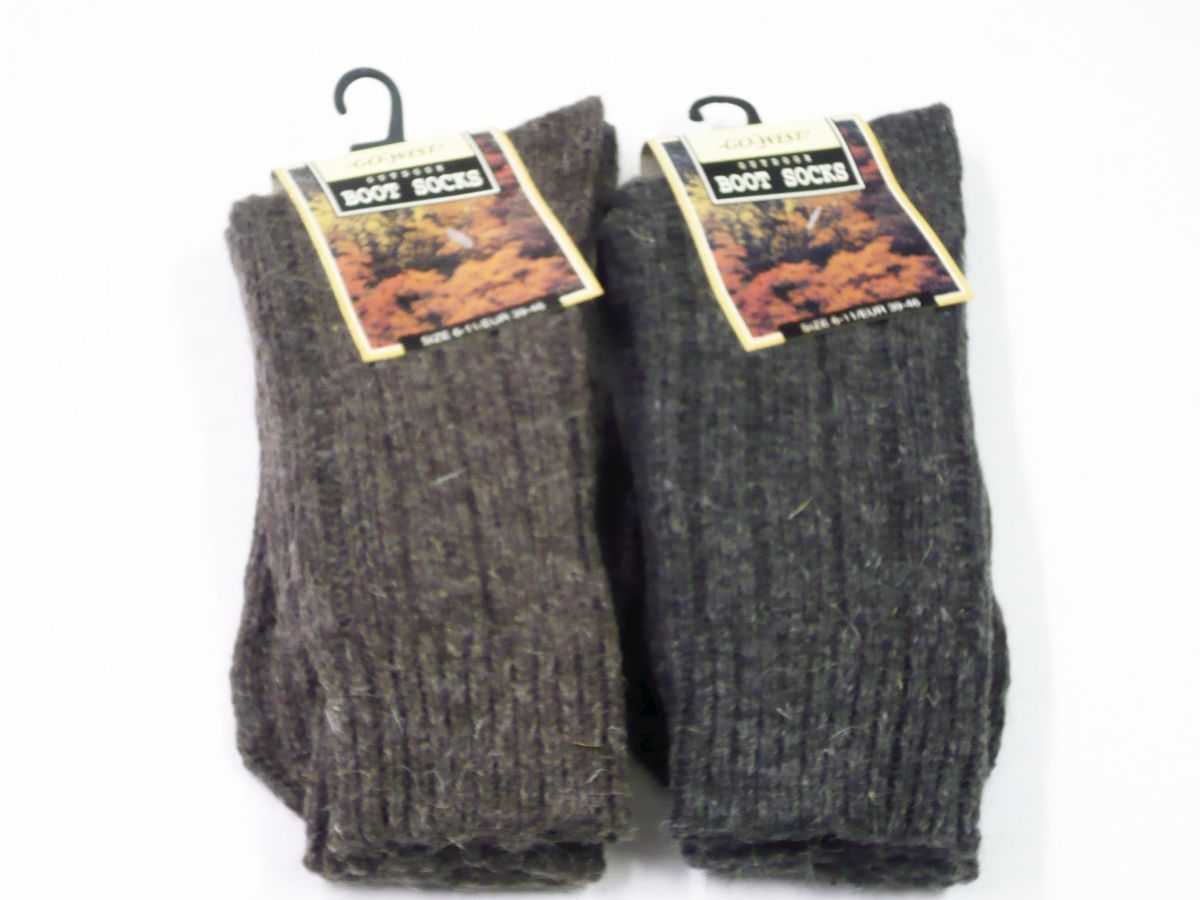 Boot socks (6-11) - 2/cols.