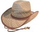 Adult straw cowboy hat - 2asstd.