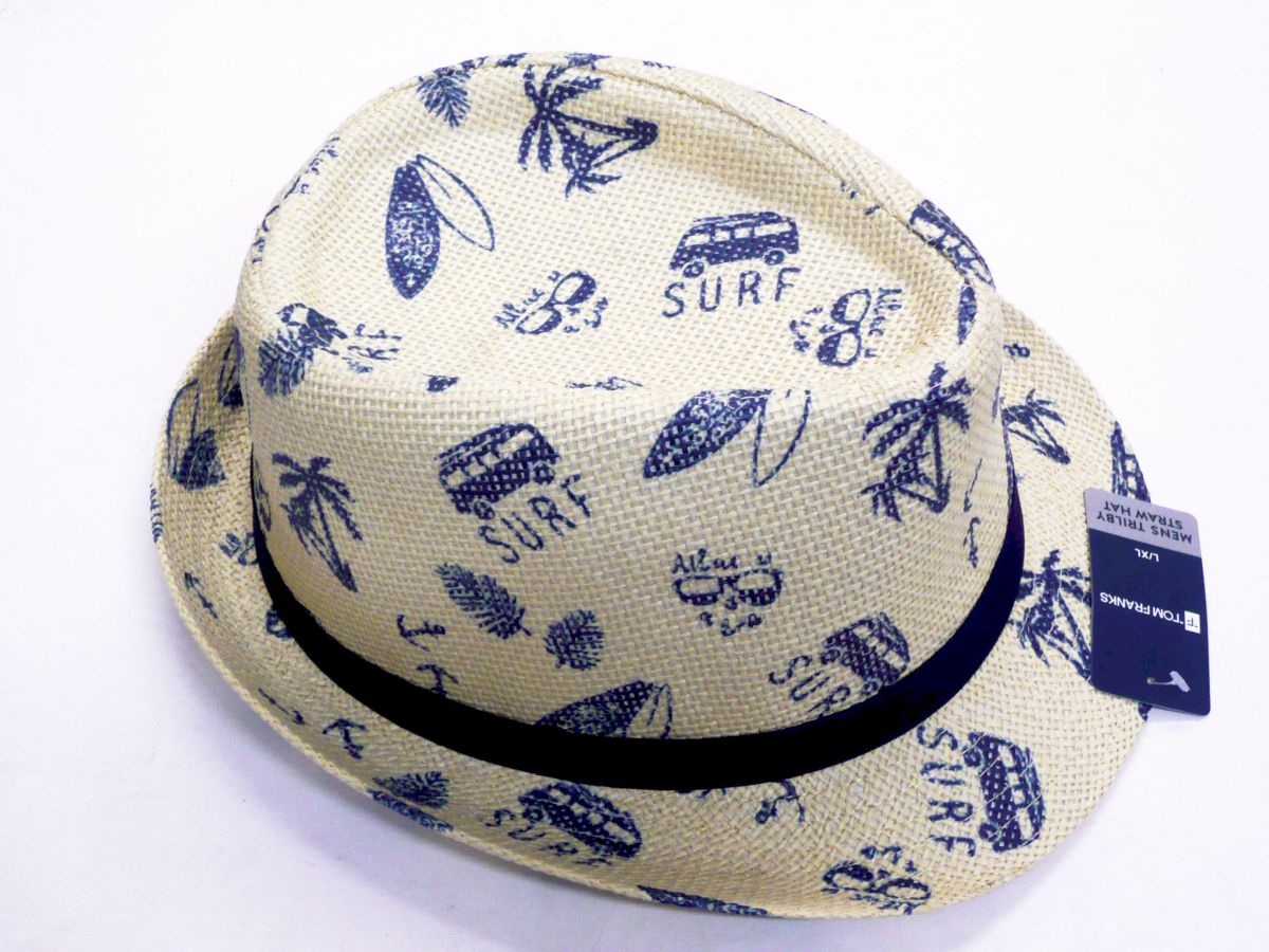 Trilby hat with surf print
(m/l - l/xl)