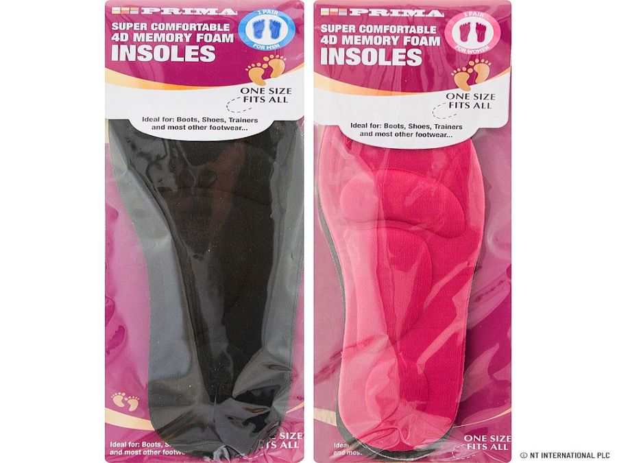 4d memory foam insoles (one size) - 2/cols*