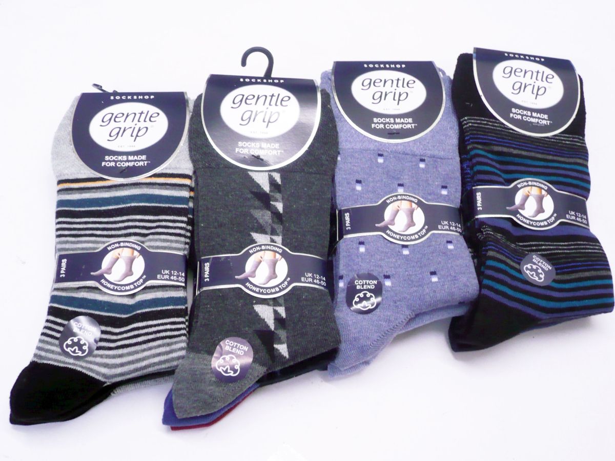 Mens bigfoot STRIPED socks.
12-14  (3pkt x4)  (MW852)
