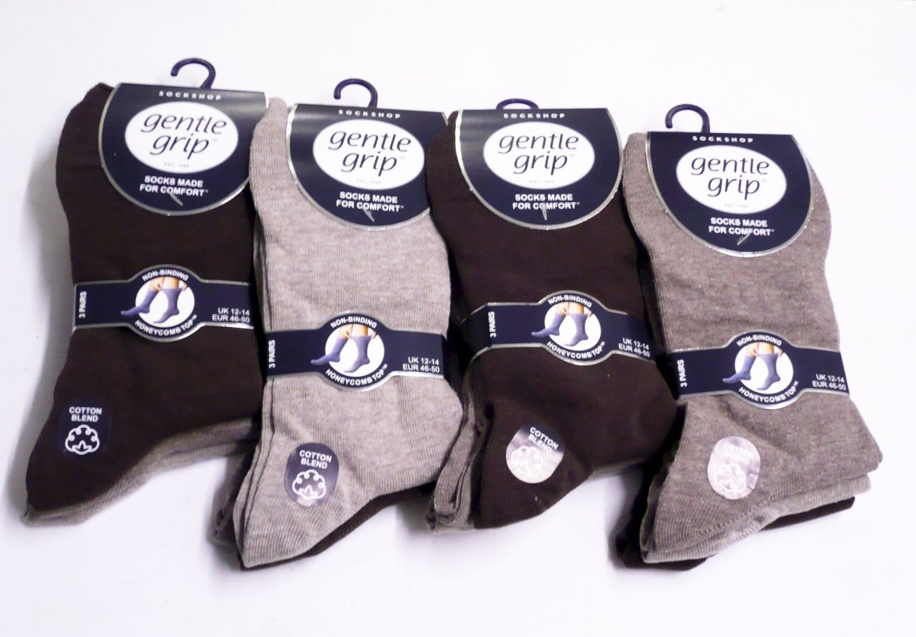 Gentle grip bigfoot socks
(3pkt x4)