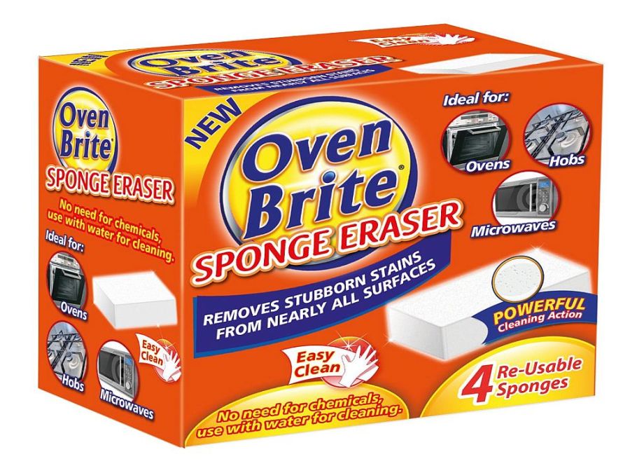 Oven Brite 4pc sponge eraser.