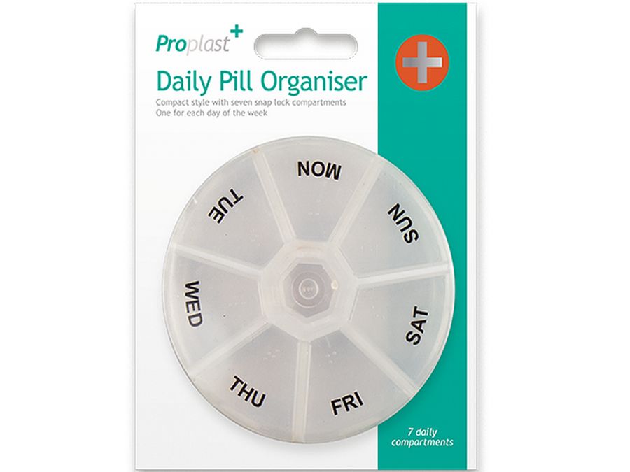 Round daily pill organiser*