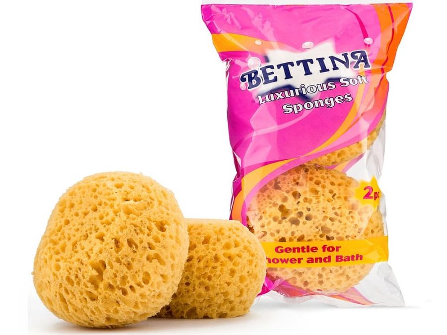 Pack 2, luxurious soft sponges. Pack 2, luxurious soft sponges.