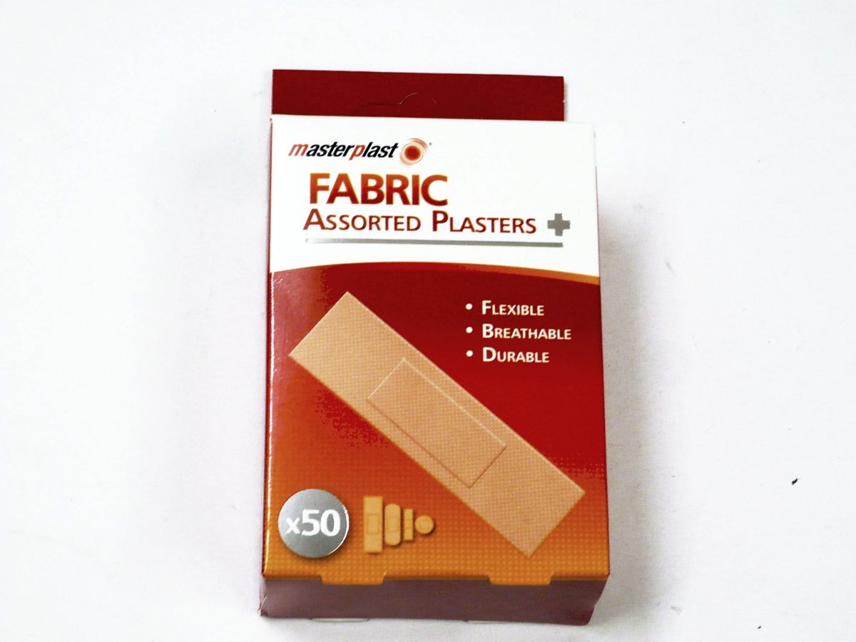 Box 50, assorted fabric plasters*