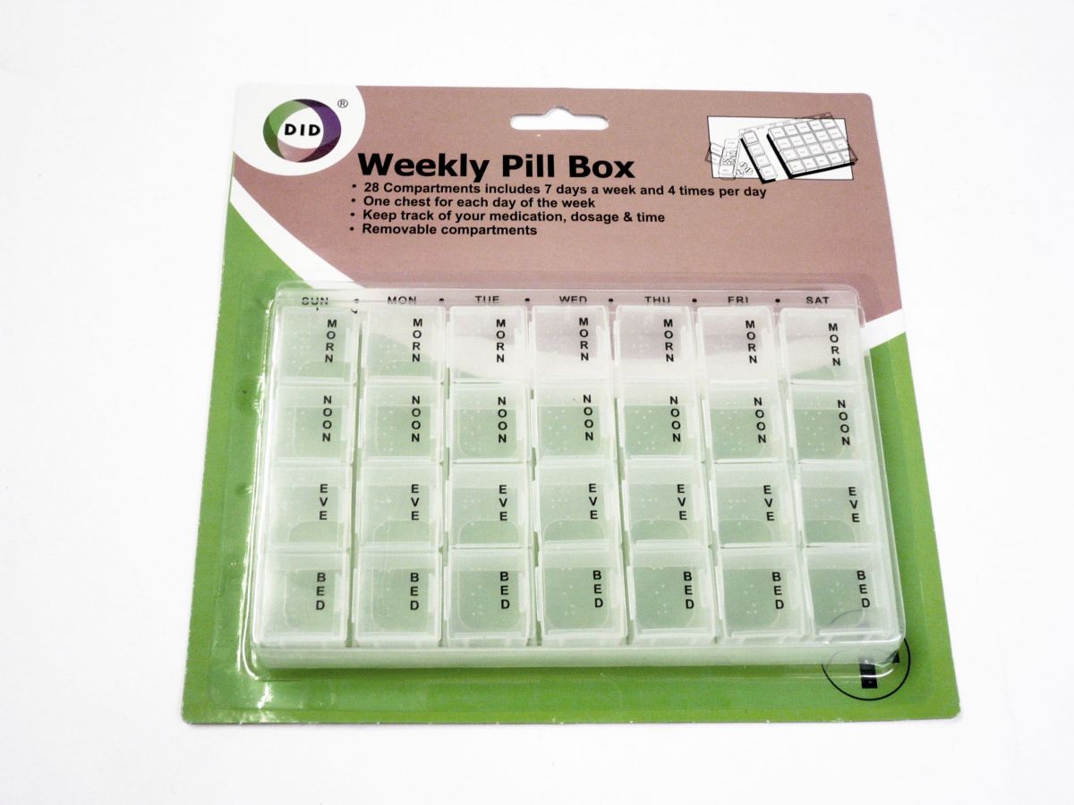 Weekly pill box*