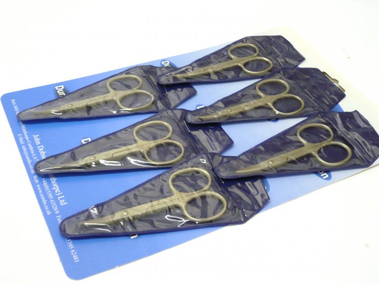 Crd 6, Duralon curved nail scissors.