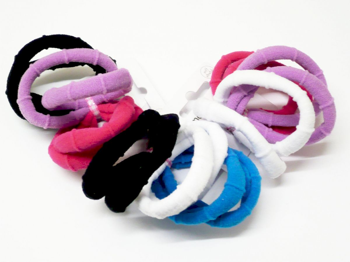 Pkt 6, bamboo jersey fabric hair bands