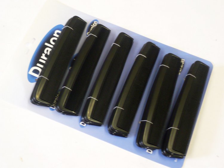 Crd 24 mens Duralon 6" pocket combs.*