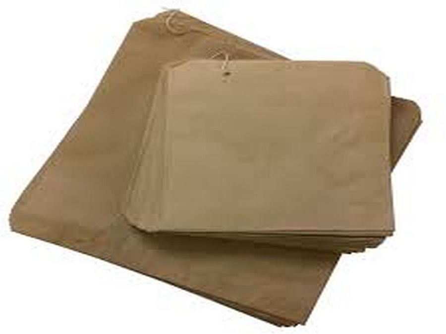 Pack 1000, kraft strung paper bags*   (10" x 10")