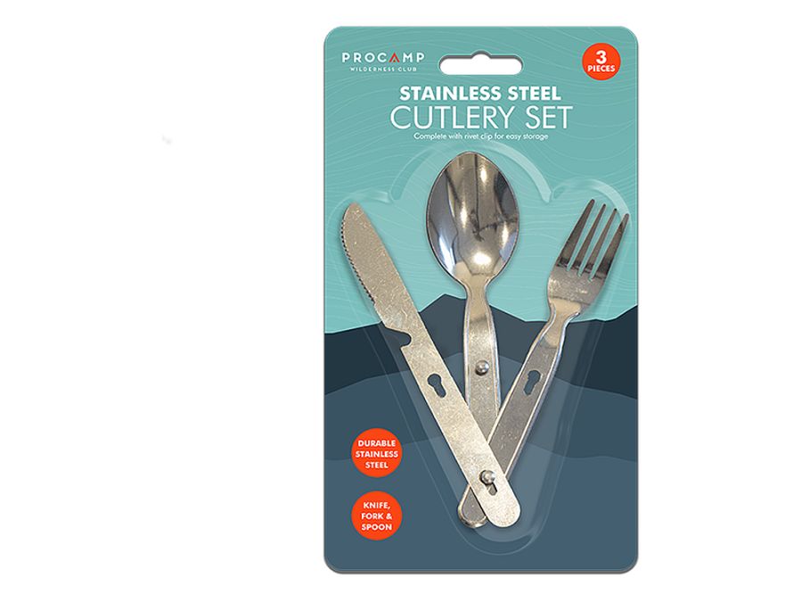 3pcs s/steel cutlery set.