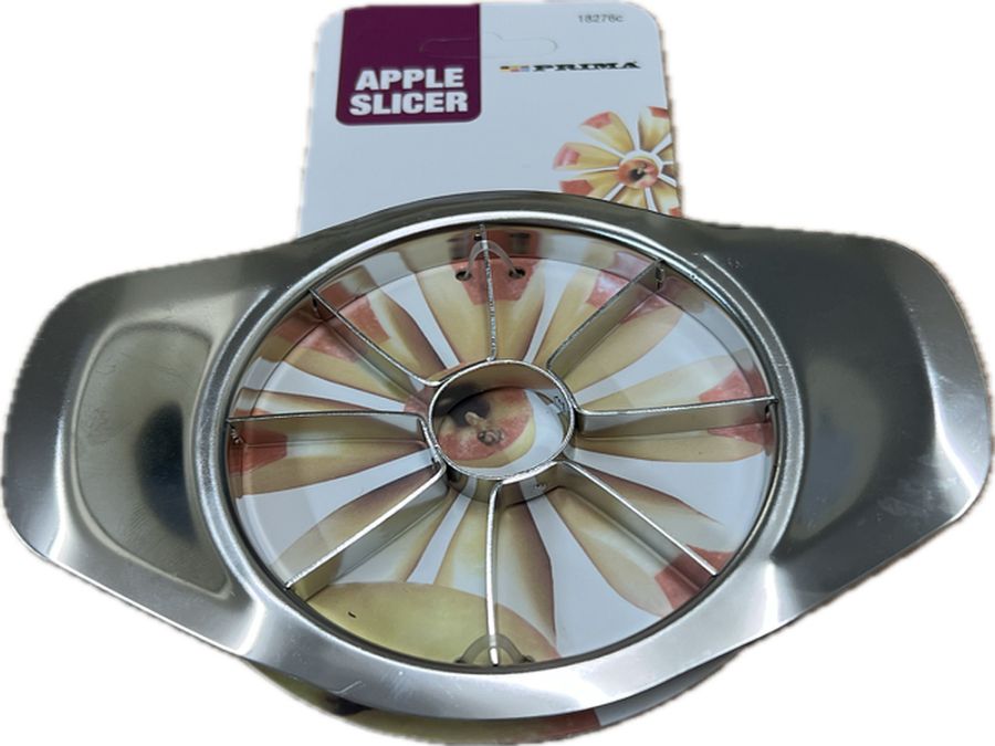 Stainless steel apple slicer. Stainless steel apple slicer.