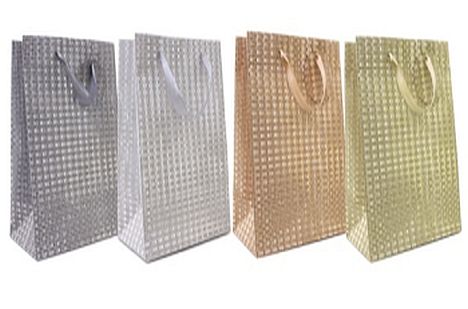 Glitter gift bag SMALL - 4/cols*
(11x14x6cm)
