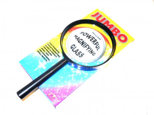 90mm magnifying glass.