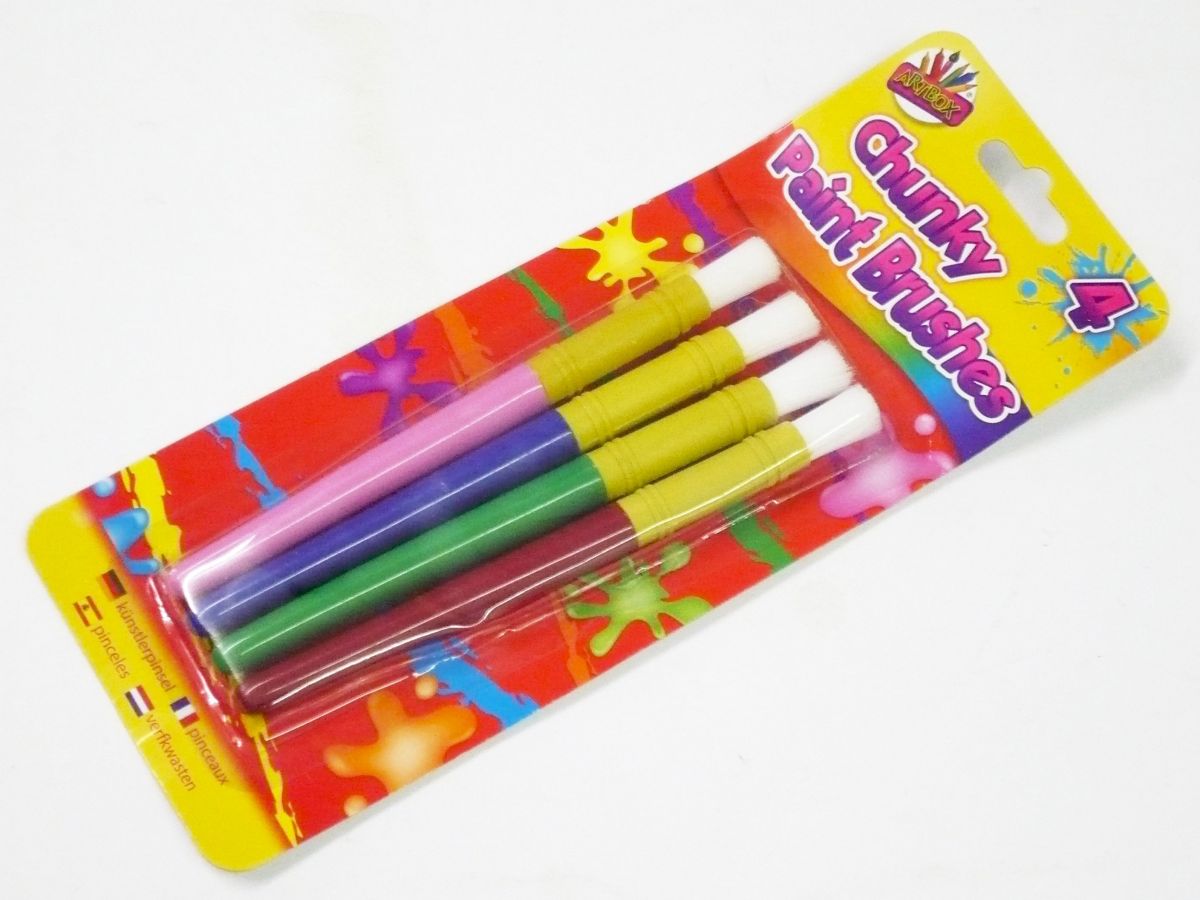 Pkt 4, chunky paint brushes* Pkt 4, chunky paint brushes*
