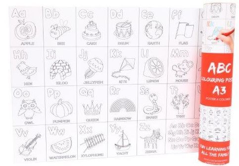 ABC, A3, colouring poster*