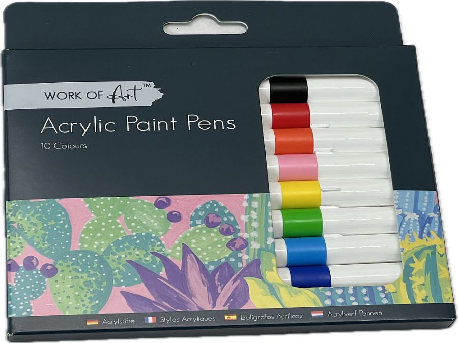 Pack 10, acrylic paint pens*