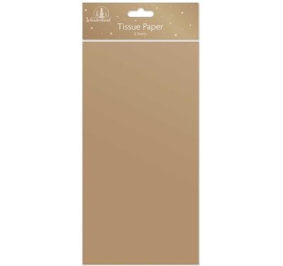 Pkt 8, metallic gold tissue paper*