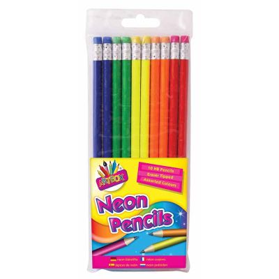 Pkt10, neon pencils.*