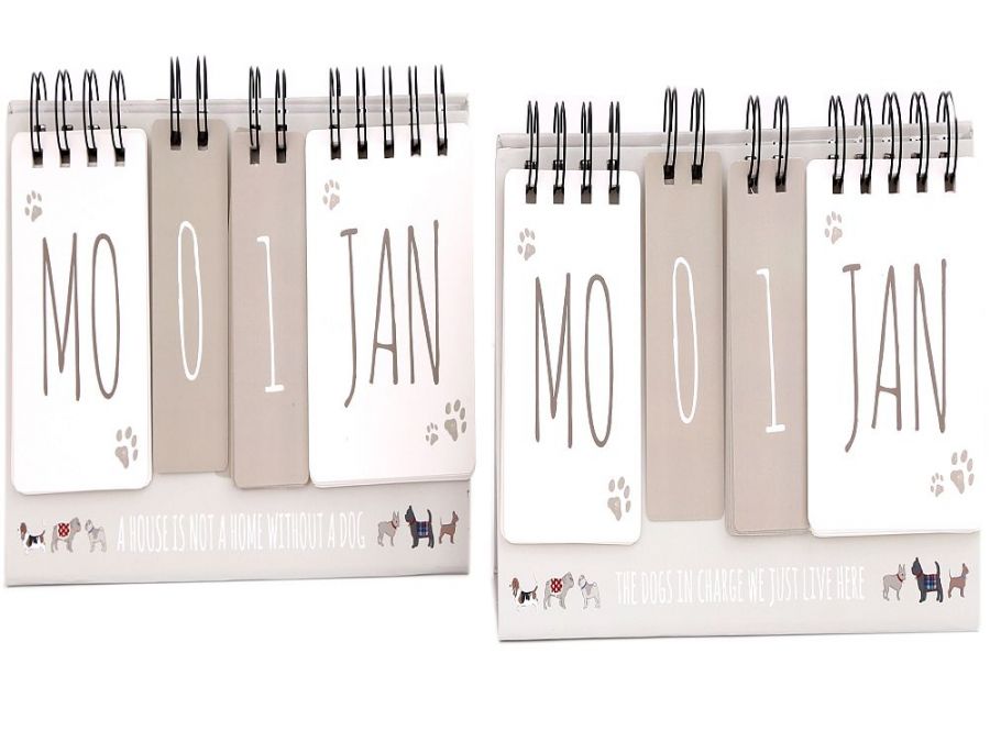 Dogs flip desk calendar (22x13cm)*