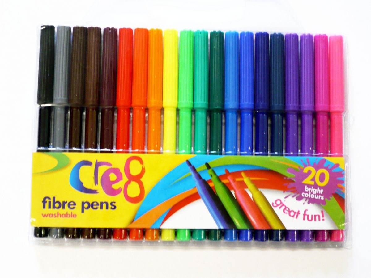 Pkt 18, felt pens*