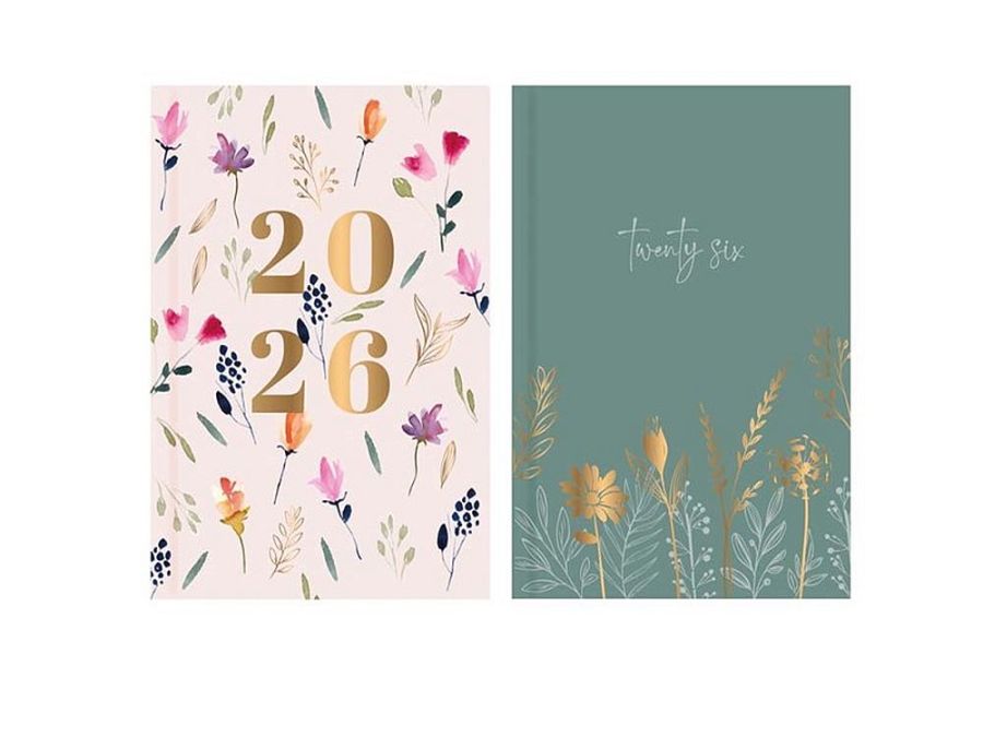 2026 A6 floral diary - 2asstd.