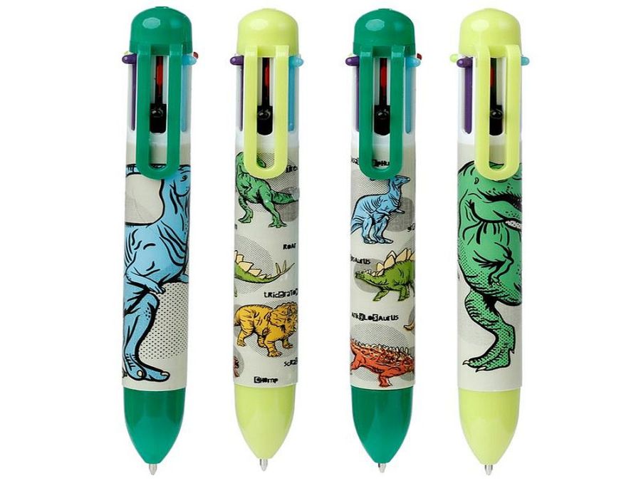 Dinosaur multi colour pen - 4asstd*
(ADD 16 FOR BOX)