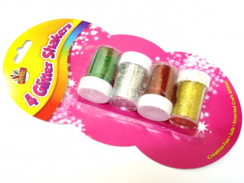 Pkt4 x8g glitter shakers.*