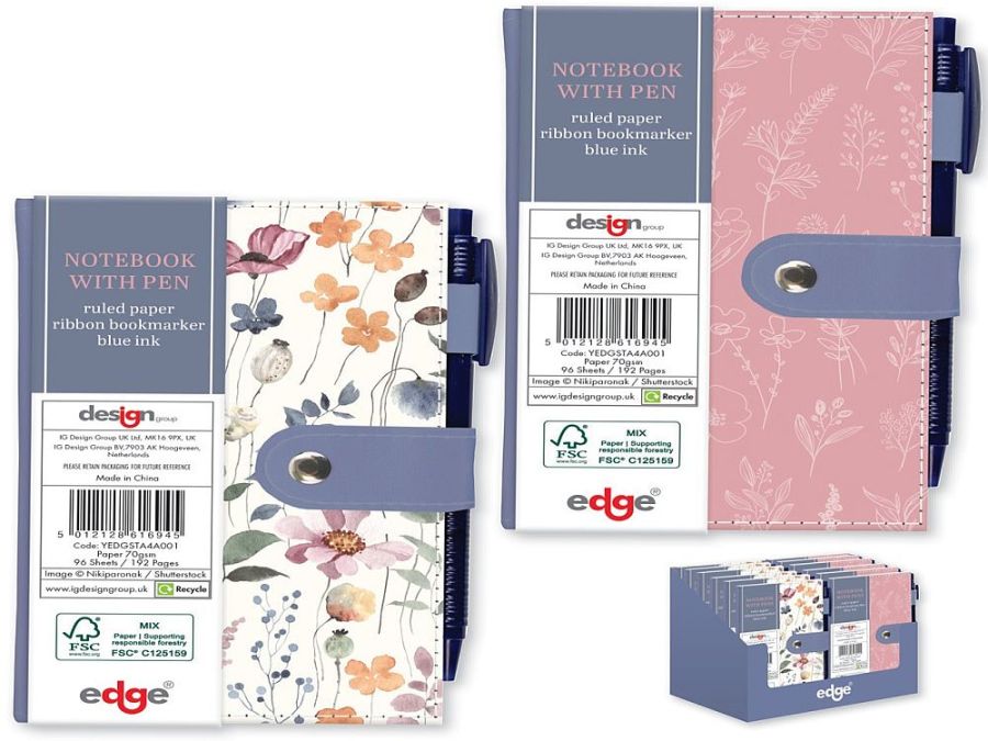 Wild Bloom note book and pen set.
(ADD 12 FOR DISPLAY) Wild Bloom note book and pen set.
(ADD 12 FOR DISPLAY)