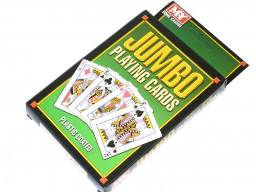 Jumbo playing cards.*