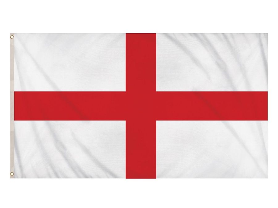 5x3ft St George Cross flag.