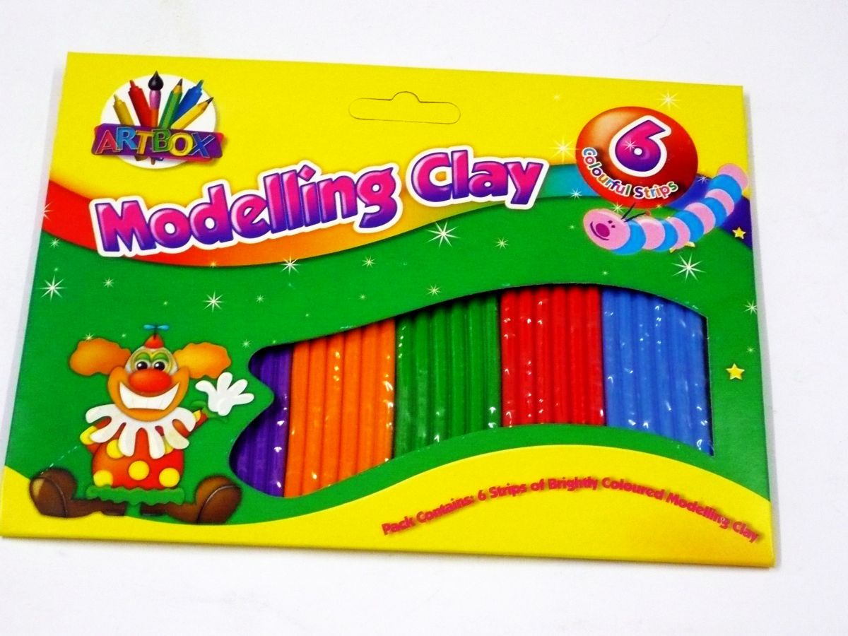 Pkt 6 colour modelling clay*