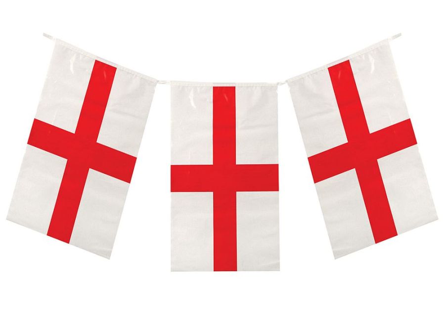 4m x11 flag St George pvc flag bunting.