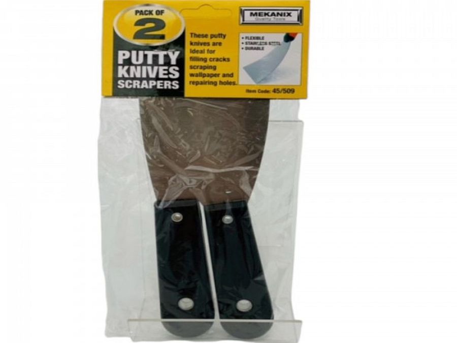Pack 2 putty scraper knives*